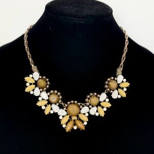 Statement Necklace with taupe Accents